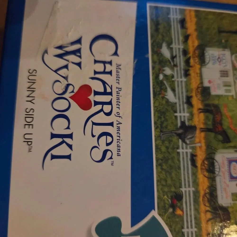 2 Pack Charles Wysocki 1000 Pc Puzzles - Sunny Side Up & Sugar & Spice